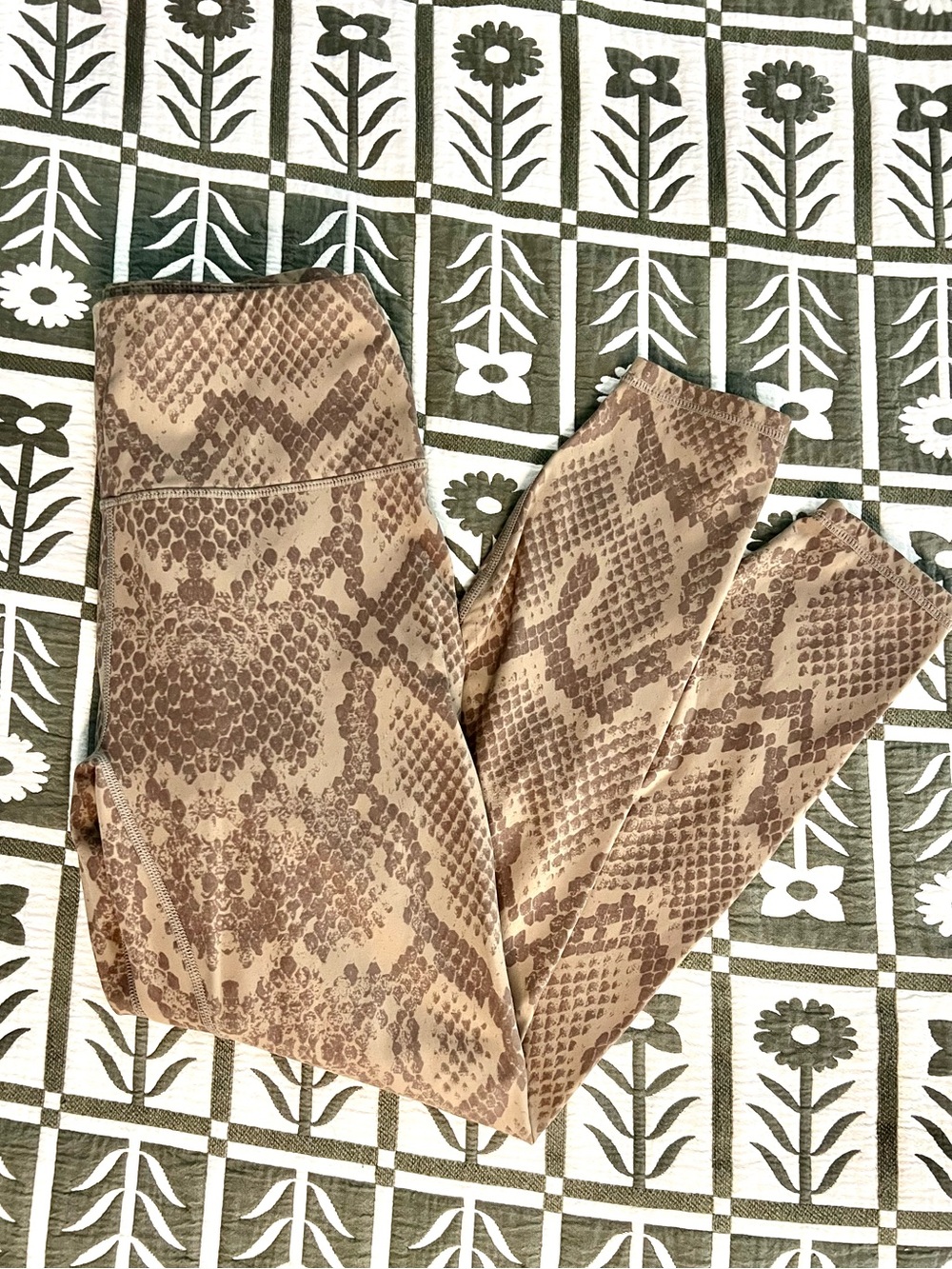 Varley Snake Print Leggings